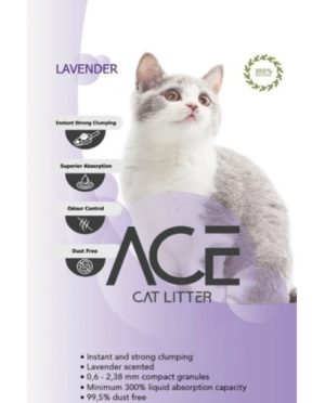 ACE אייס חול מתגבש לשירותי החתול בריח לוונדר 10 ליטר