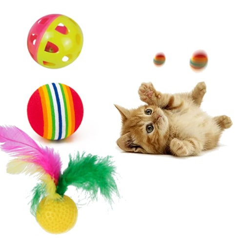 כדורים לחתולים צעצועים מרשרשים